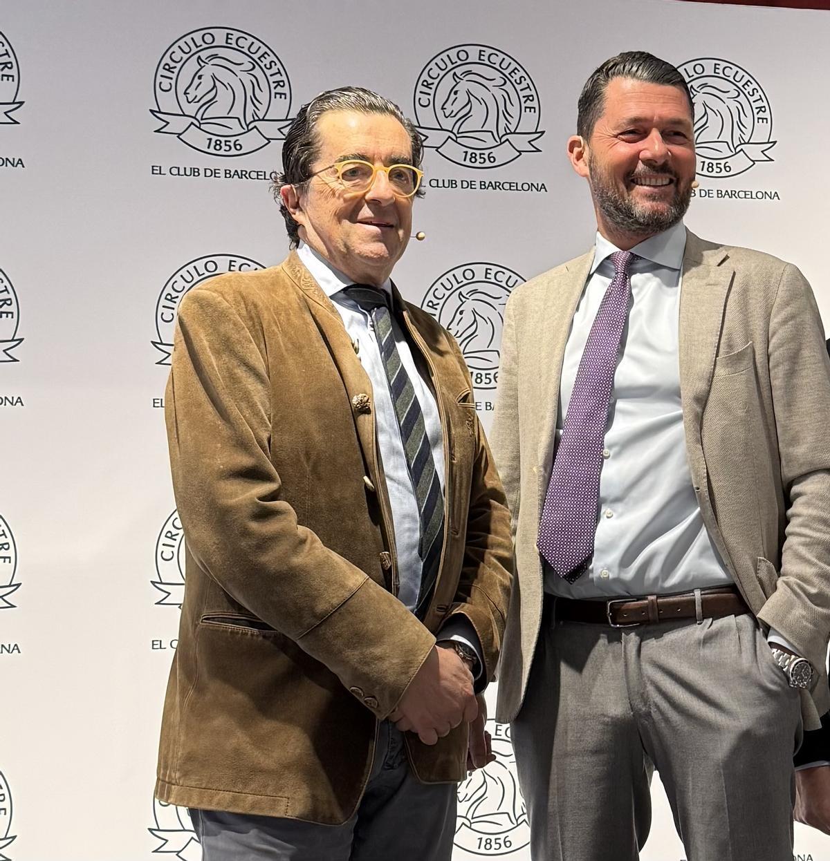 Los prestigiosos urólogos Joan Palou y Alberto Breda en el Círculo Ecuestre