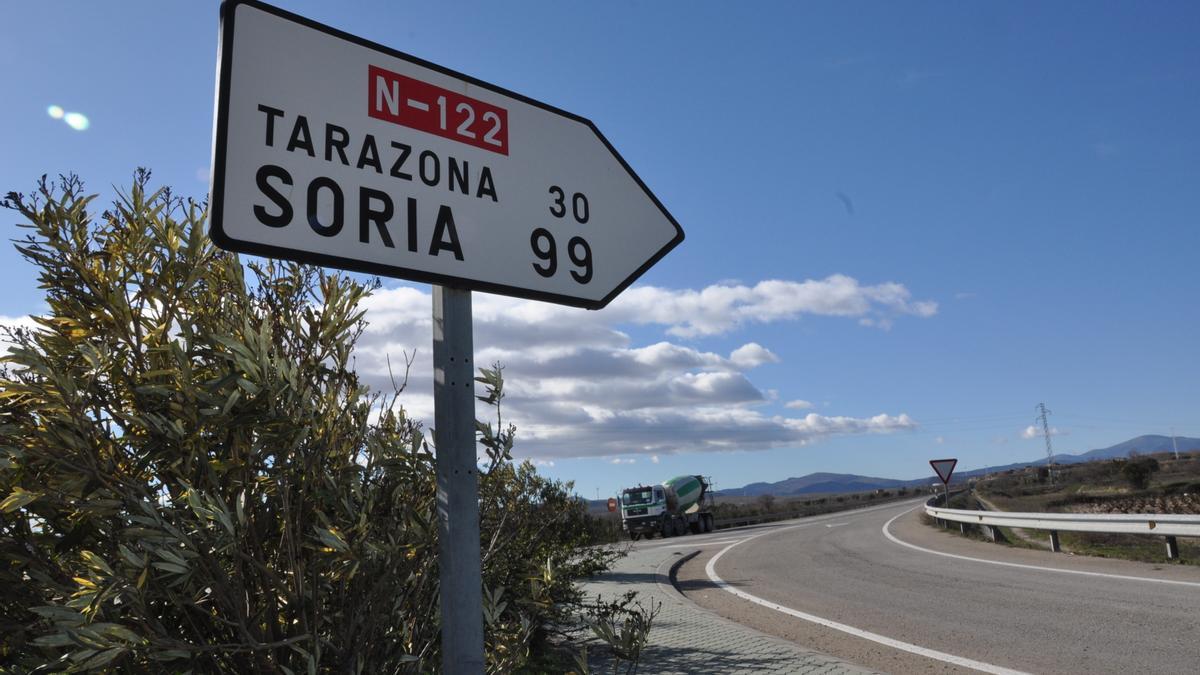 El suceso se ha producido en la carretera N-122, que une Tarazona con Soria. a