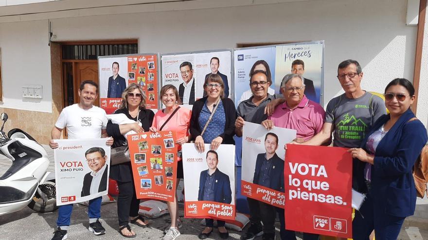 Primeros actos de campaña en la Costera y la Vall