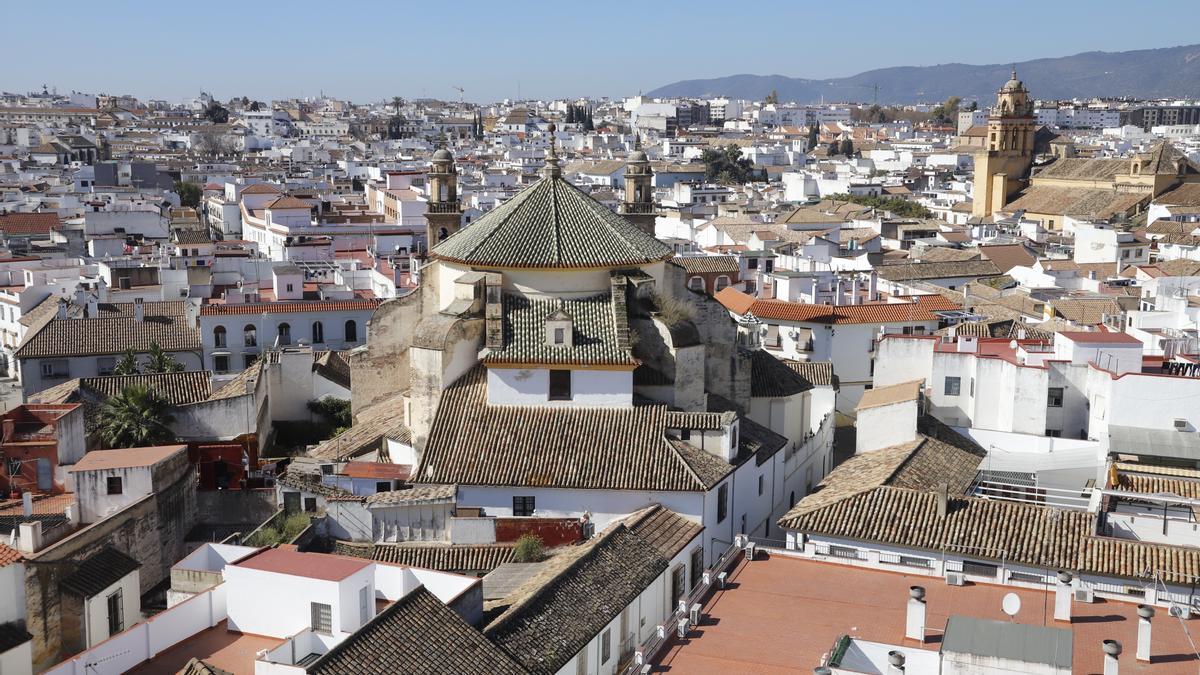Vista aérea del barrio de la Axerquía Norte de Córdoba