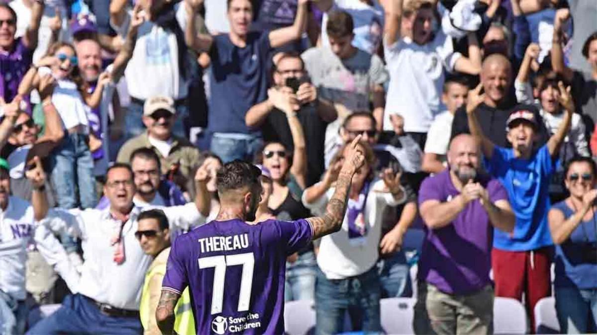 Thereau consiguió un doblete para la Fiorentina