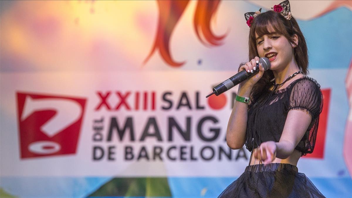 La cantante malagueña Airii Yami en el Saló del Manga.