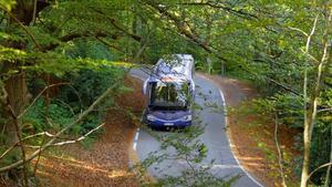 Un autobús por el Montseny.