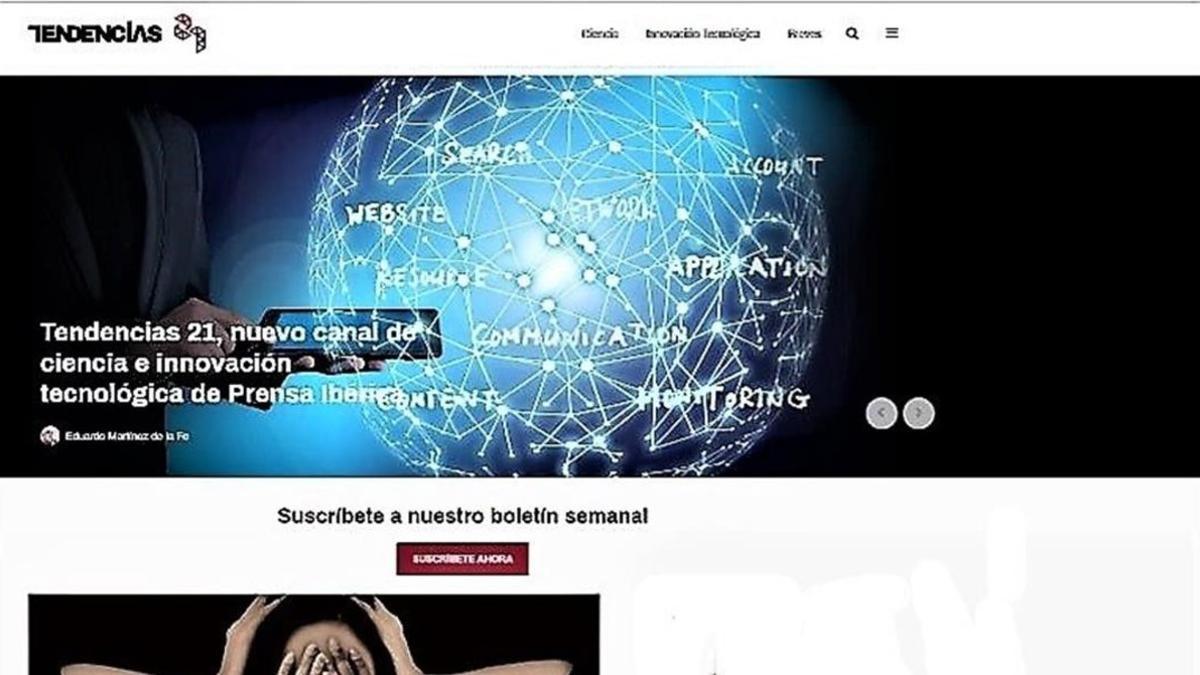 'Tendencias 21' es la nueva web de divulgación científica de Prensa ibérica