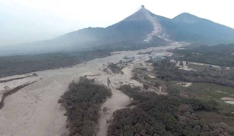 Erupción del volcán de Fuego de Guatemala