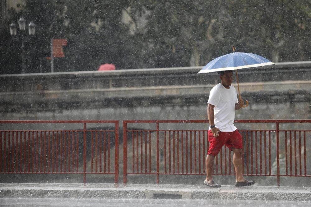 Ruixat a la ciutat de Girona