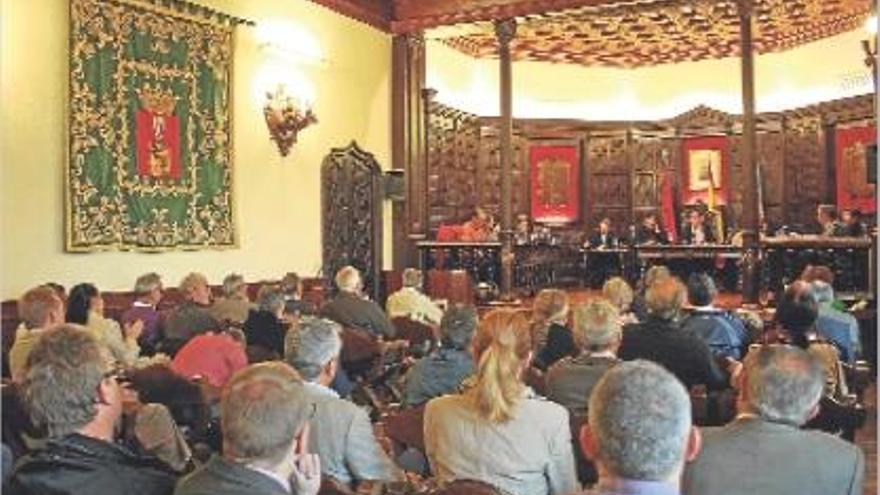 Un pleno del Ayuntamiento de Segorbe.