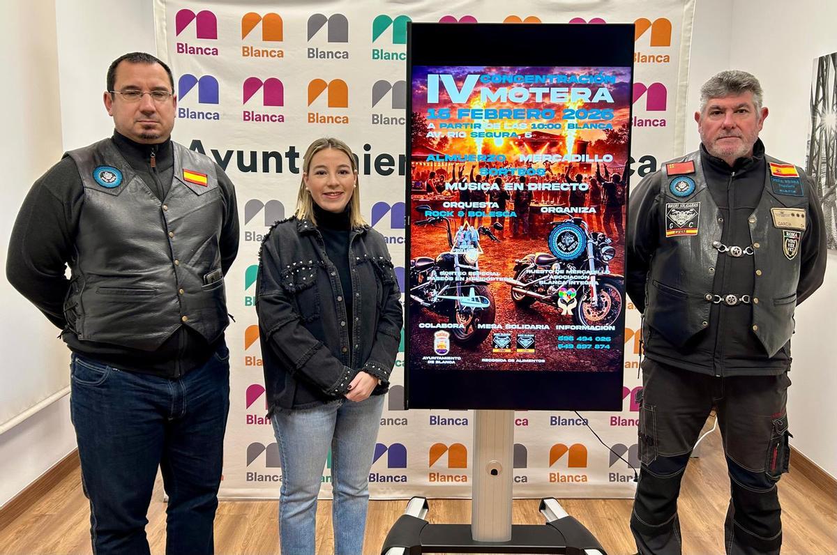 Presentación de la quedada motera en Blanca