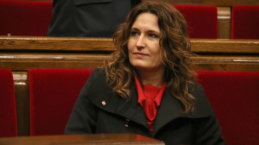 La vicepresidenta del Govern, Laura Vilagrà, al ple del Parlament