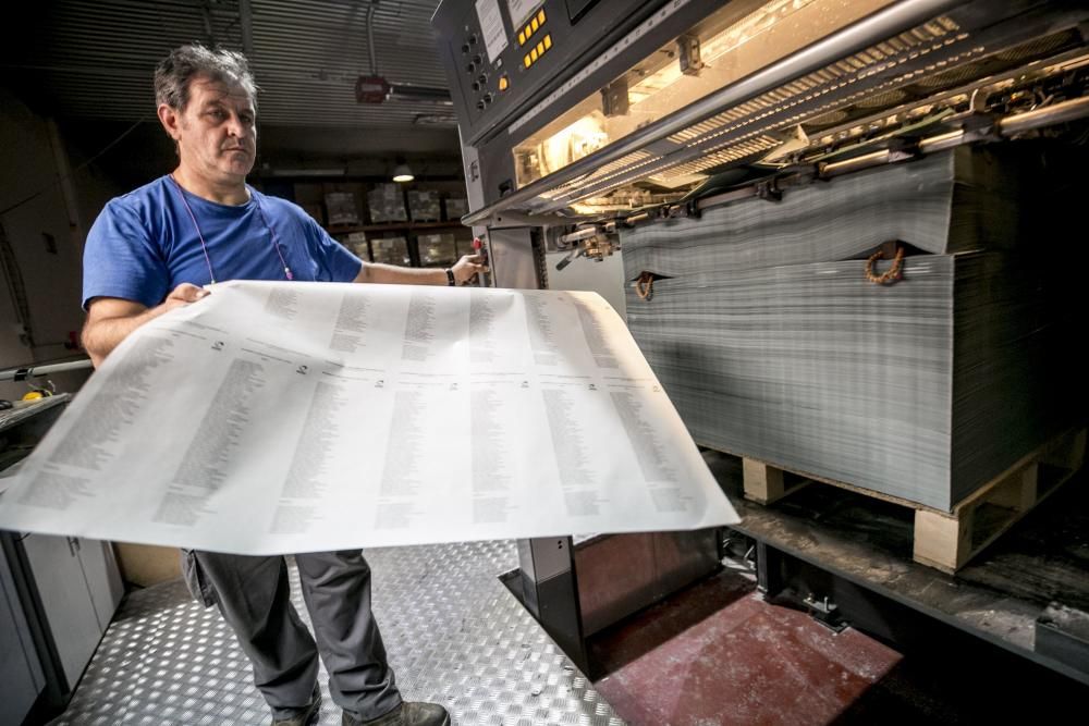 La fábrica de papeletas electorales de Siero