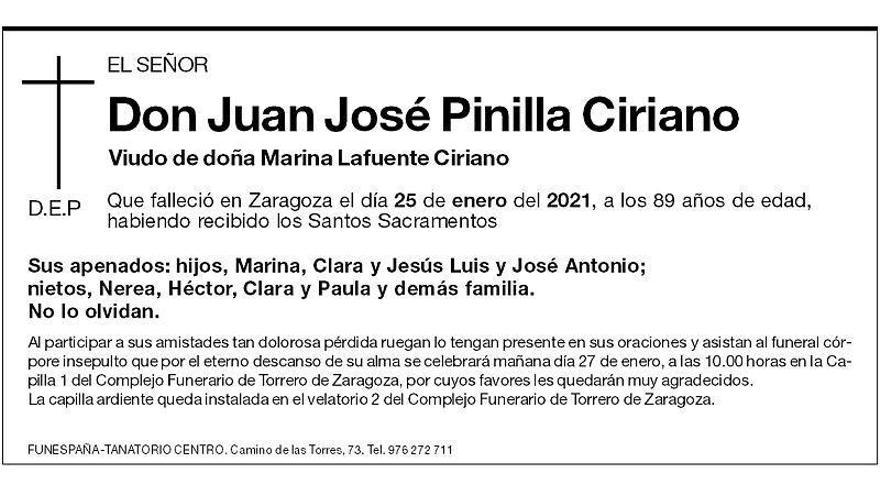Don Juan José Pinilla Ciriano