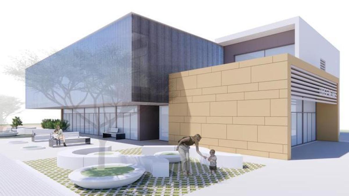 Aspecto que tendrá el nuevo ambulatorio del Puerto de Burriana, previsto para reforzar la atención sanitaria en la zona marítima.