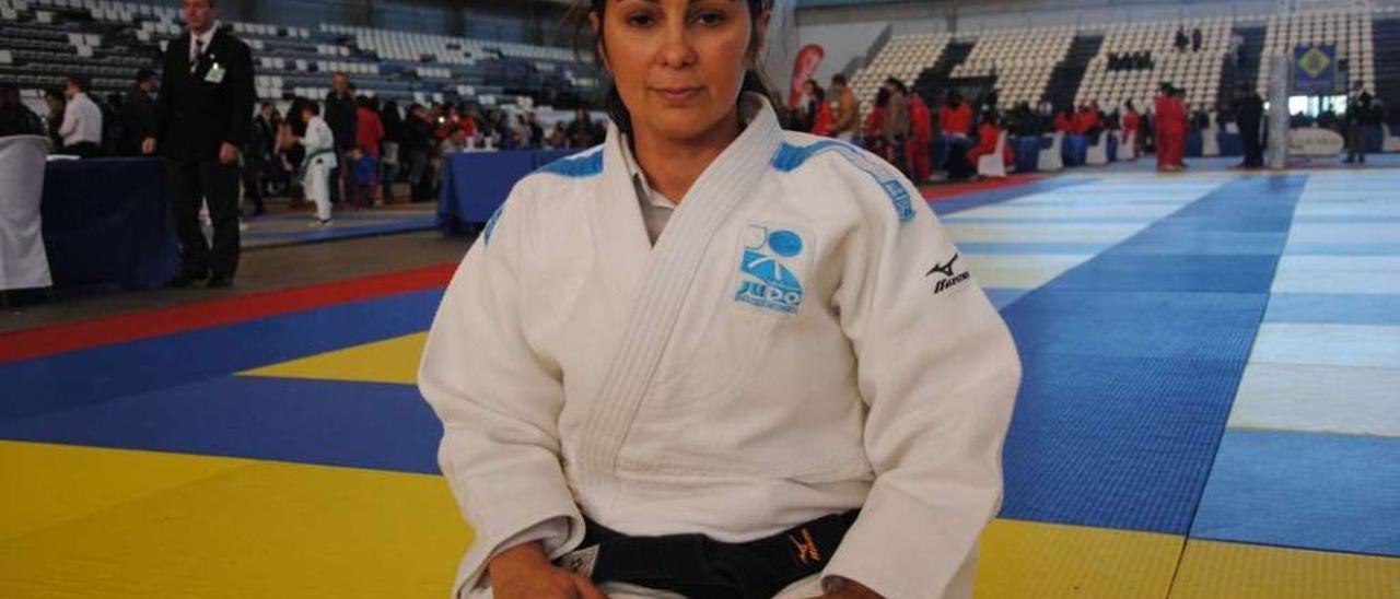 Mónica Pacheco, el pasado domingo en la fiesta del judo. FdV