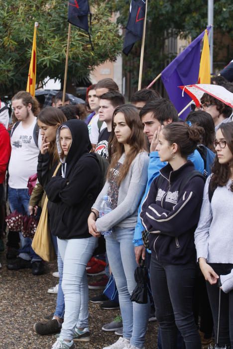 Protesta estudiantil a Girona.