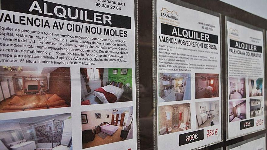 La oferta de pisos de alquiler se dobla en València desde marzo