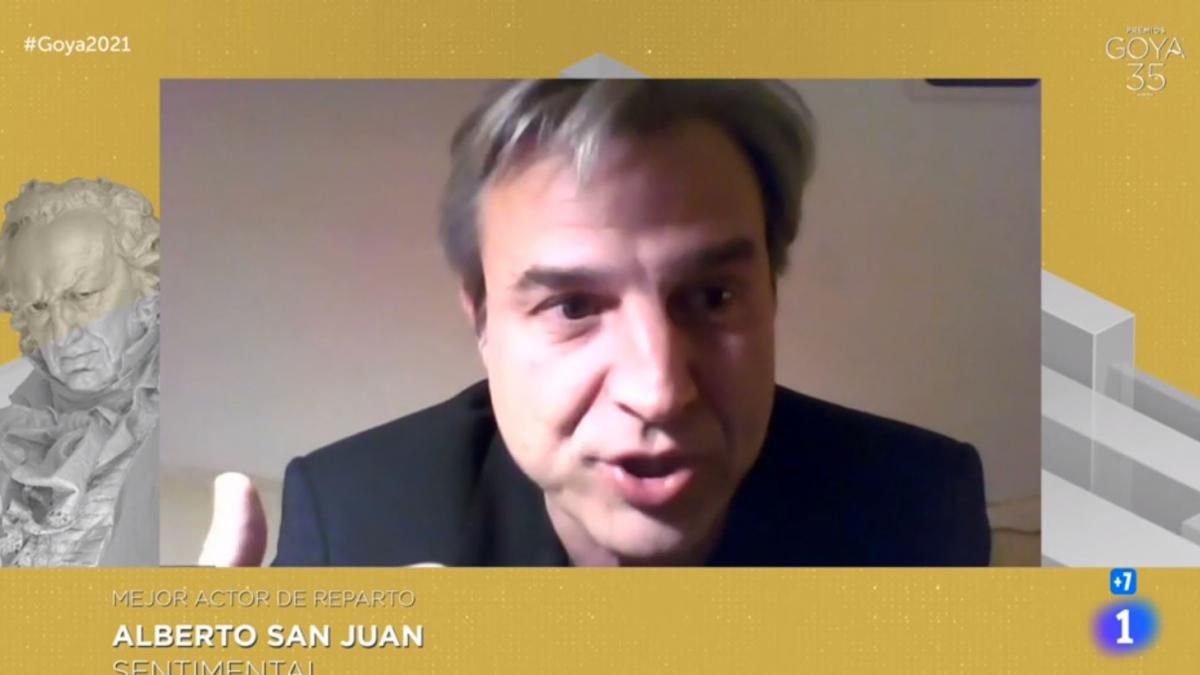 El mensaje de Alberto San Juan para el PSOE durante los Goya