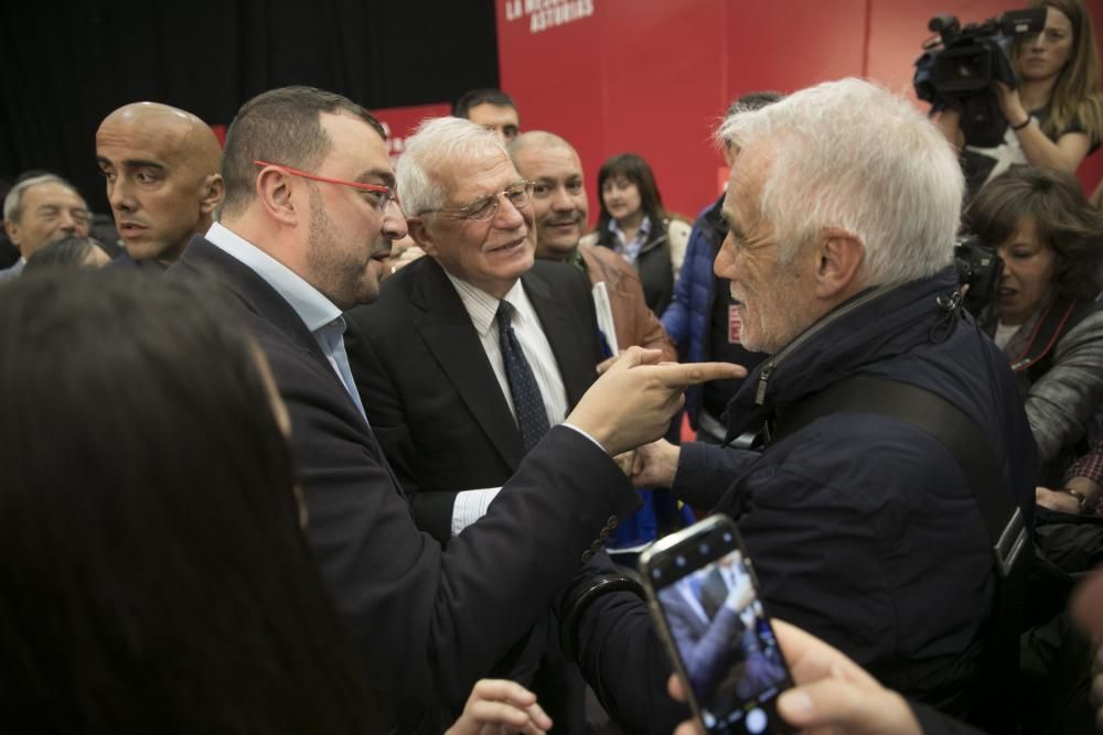 Mitin de Borrell y Barbón en Oviedo