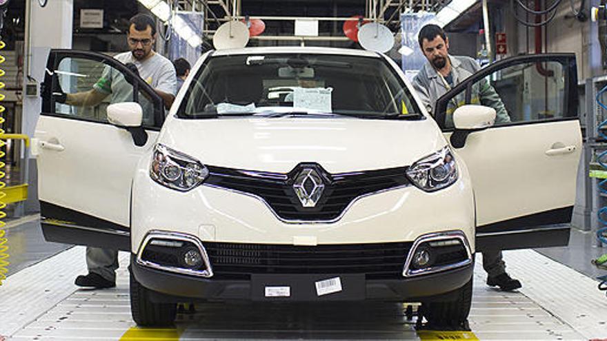 Un modelo de Renault en una fábrica de Valladolid.