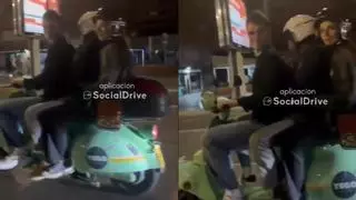 Pilladas tres personas en una moto en plena avenida Aragón de València
