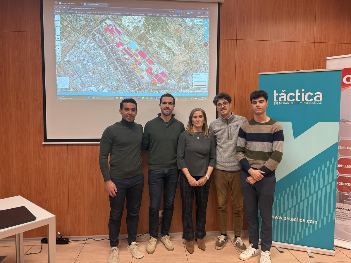 Mapa solar del polígono Táctica en Paterna.