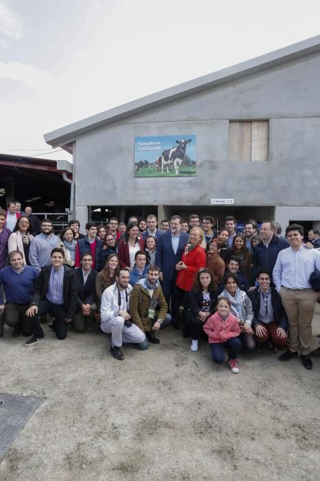 Visita de Mariano Rajoy a una ganadería en Gozón (Asturias)