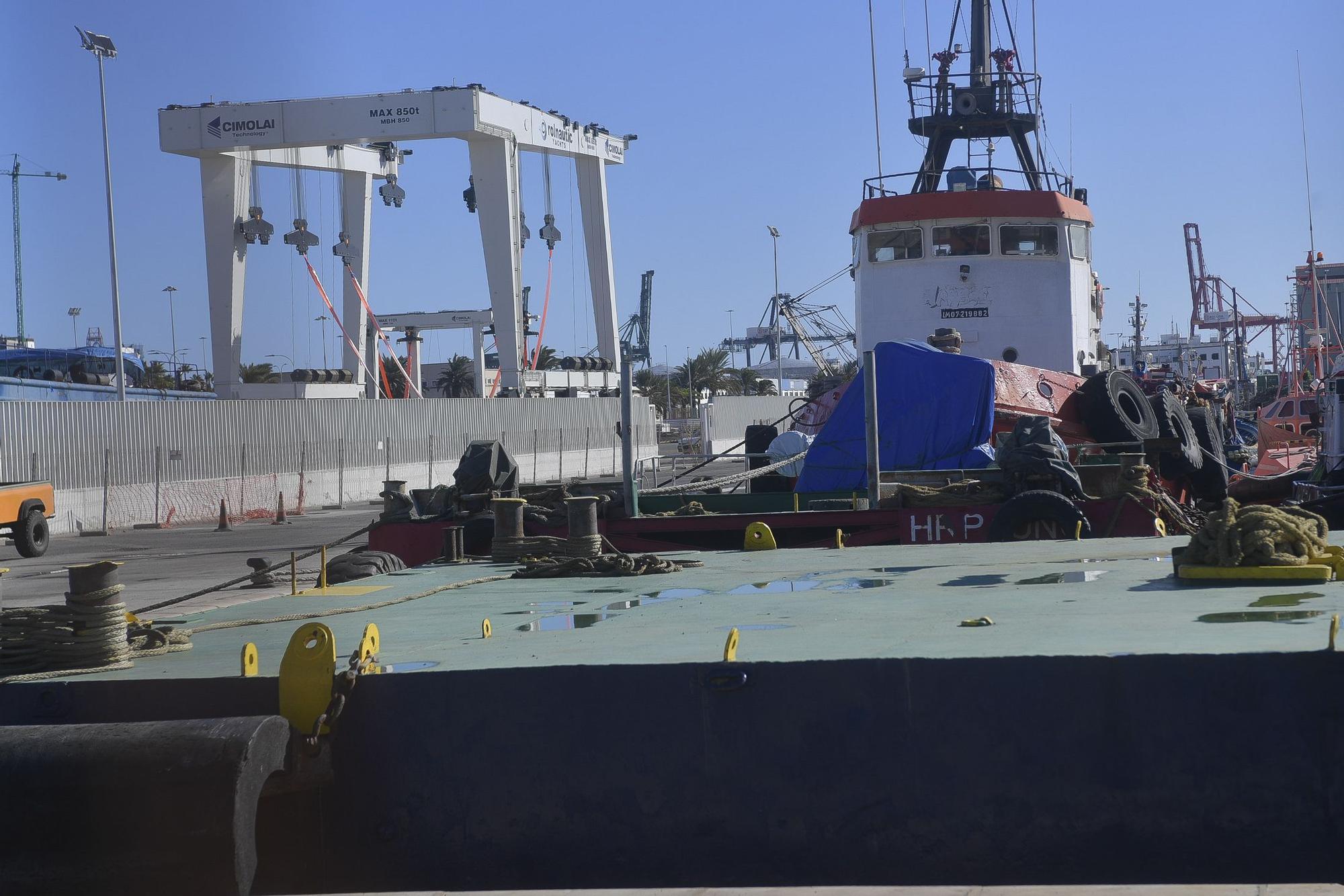 Embarcaciones en el nuevo taller de megayates