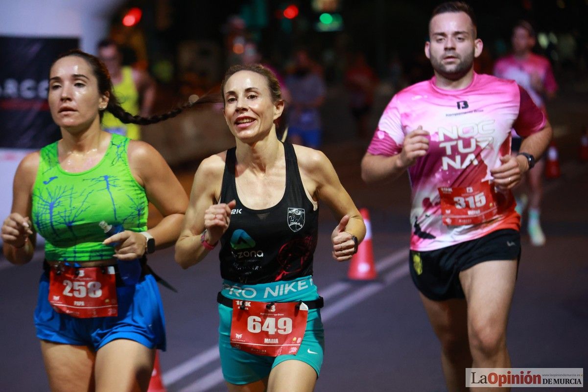 Las mejores imágenes de la carrera nocturna de Murcia