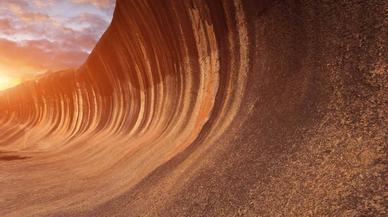 Así es Wave Rock: la misteriosa roca en forma de ola