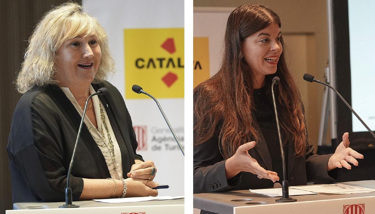 Cristina Lagé, Cristina Lagé, directora general de Turisme de la Generalitat (a l'esquerra) i Arantxa Calvera, directora de l’Agència Catalana de Turisme.