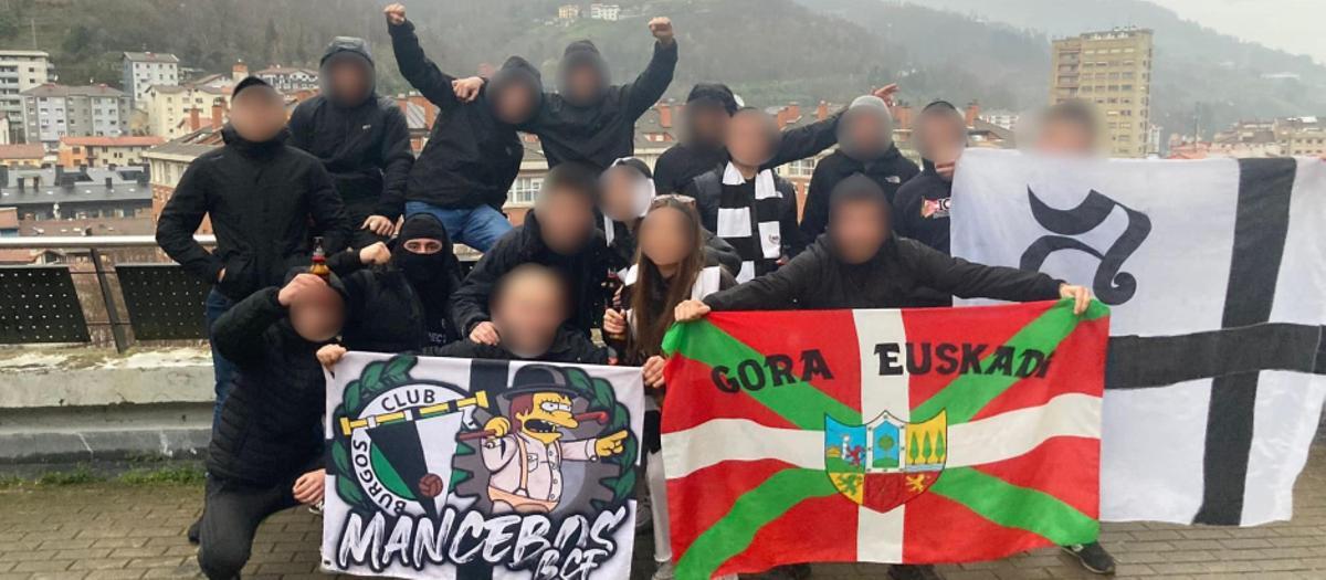El grupo ultra Mancebos, del Burgos CF, al que estaba vinculado el presunto homicida