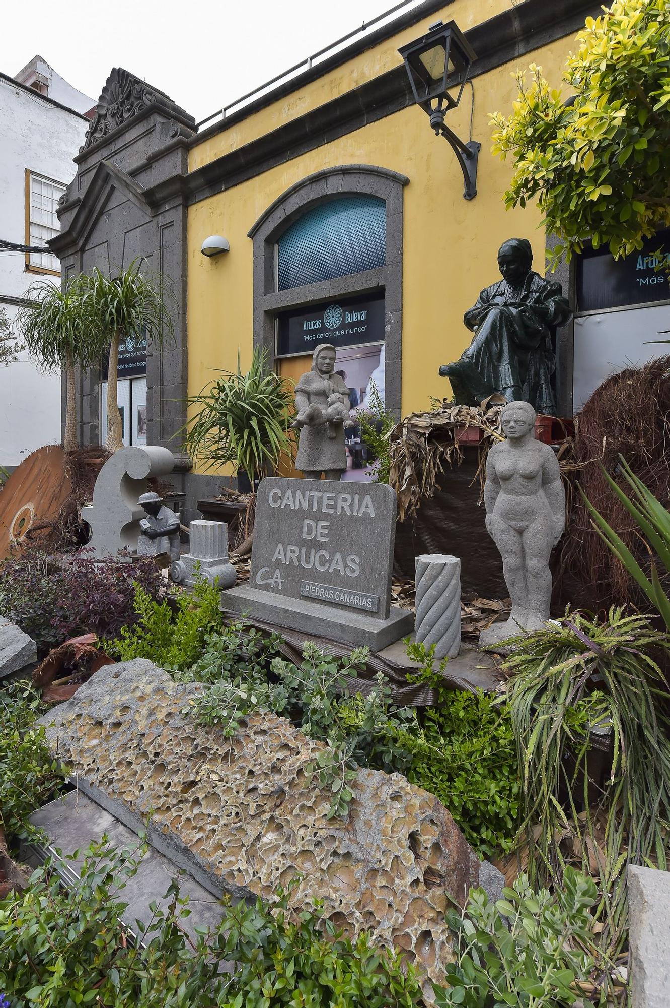 Arucas vive una semana dedicada a la música, la jardinería y la piedra de cantería