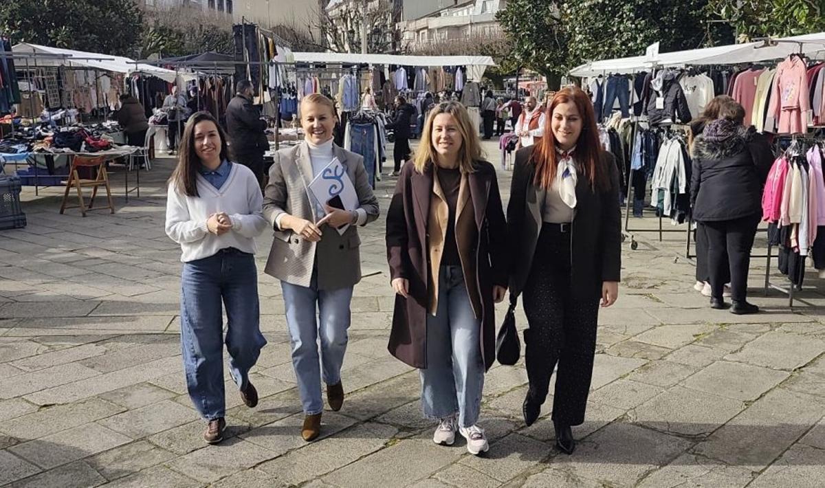 Selene González, Loli Castiñeira, Marta Valcárcel y Lorena Soto. | D.P.