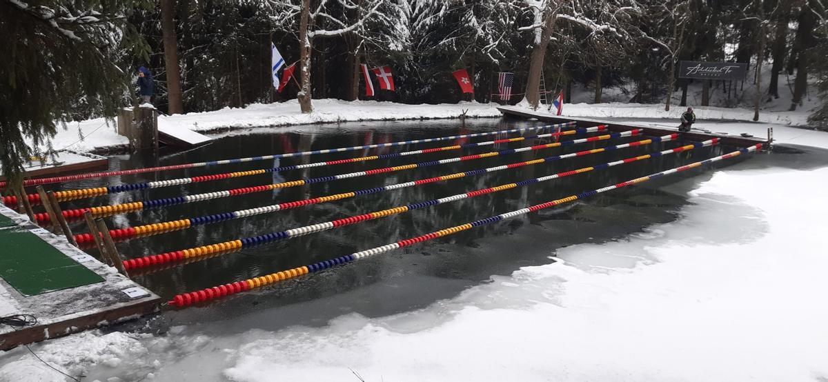 A piscina onde se disputou o Solhaus Open.