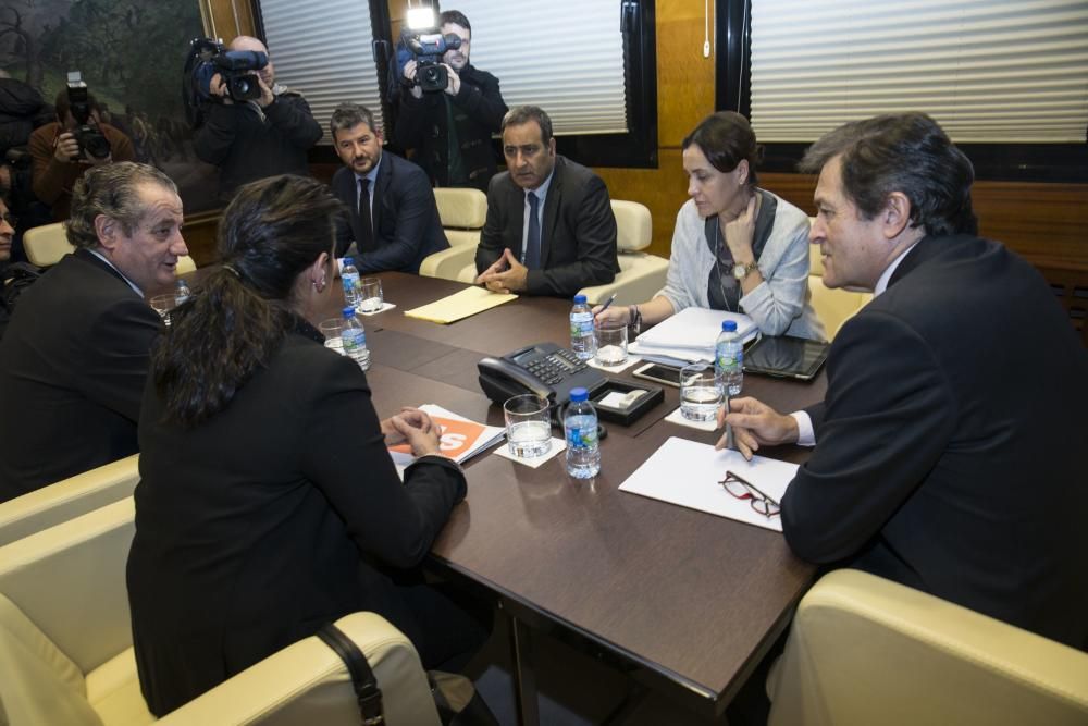 Reunión de Javier Fernández con representantes políticos de Ciudadanos