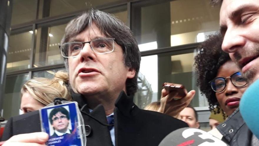 Carles Puigdemont, en el Parlamento Europeo.