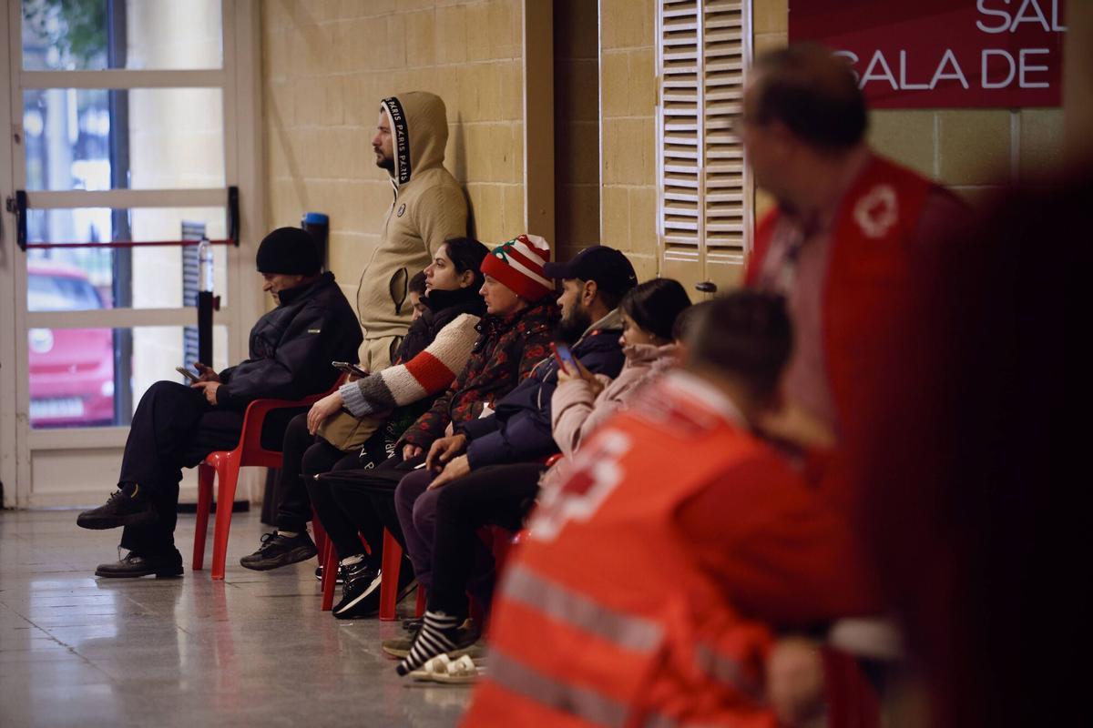Temporal borrasca Leonardo. Personas desalojadas en Vista Alegre, Cruz Roja