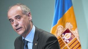 Antoni Martí, reelegit president del Govern d’Andorra.