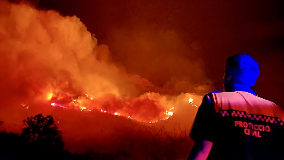 L&#039;incendi de Port de la Selva l&#039;estiu del 2021