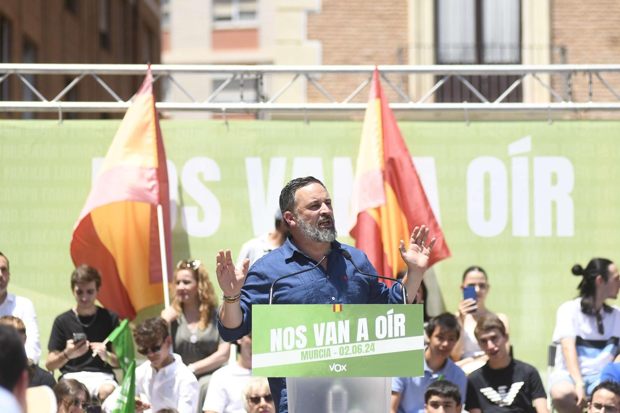 Acto de Santiago Abascal y Jorge Buxadé en Murcia