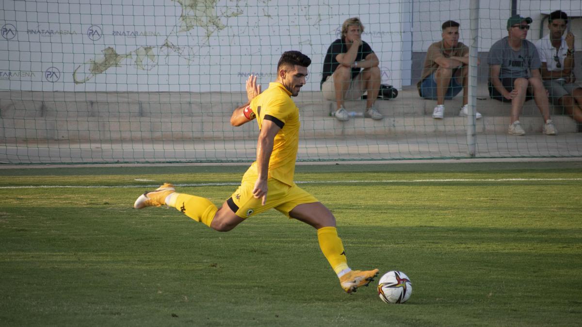 Toscano durante el partido