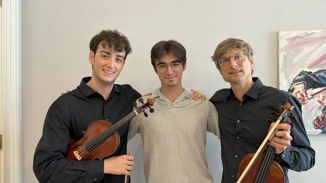 Por la izquierda, Nicolás Marqués, Luis Fernández Castaño y Ludwig Dürichen.