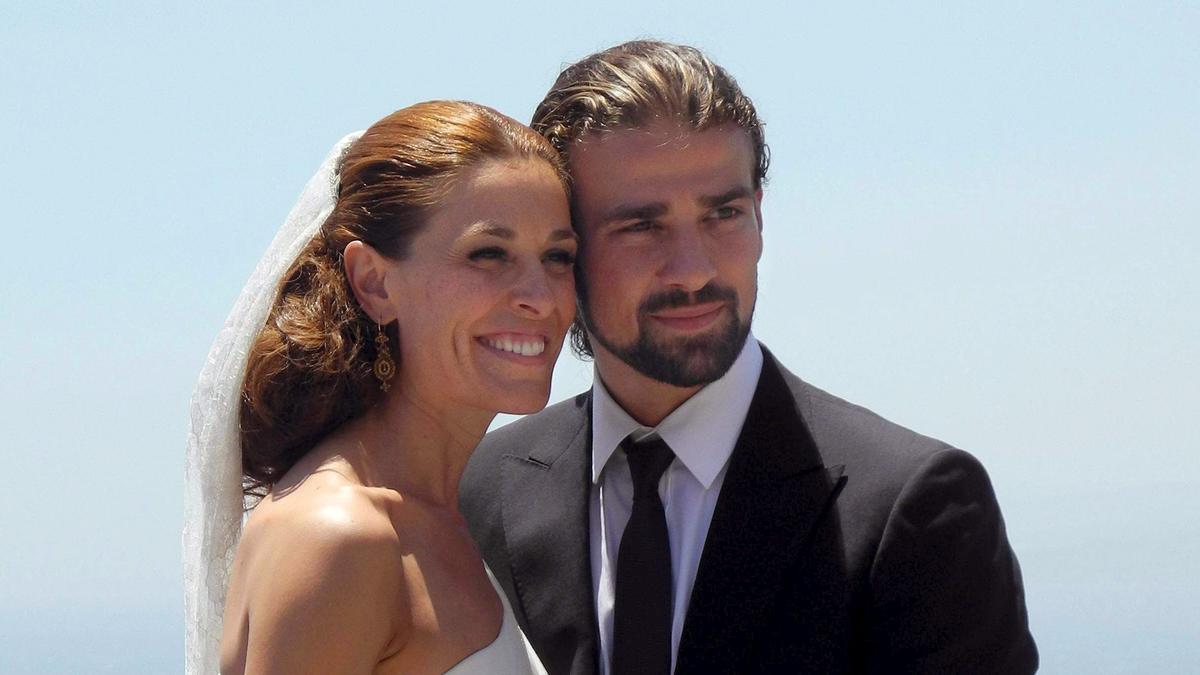 Mario Biondo y Raquel Sánchez Silva, en una foto de su boda.