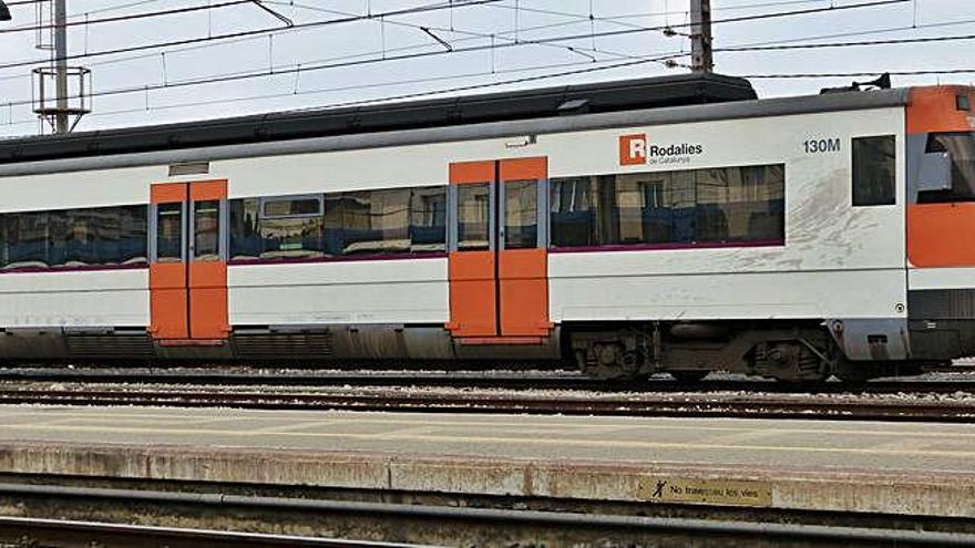 Un tren de la xarxa de Rodalies