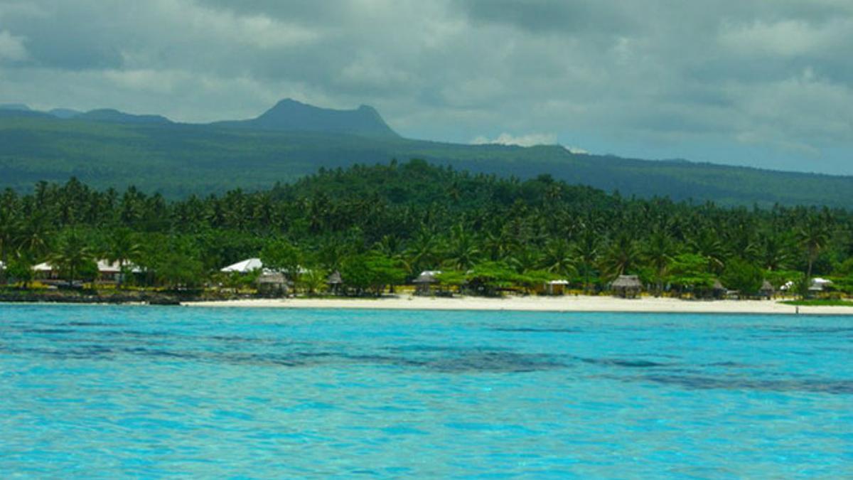 Una playa de Samoa