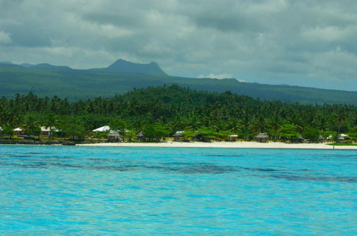 Una playa de Samoa.