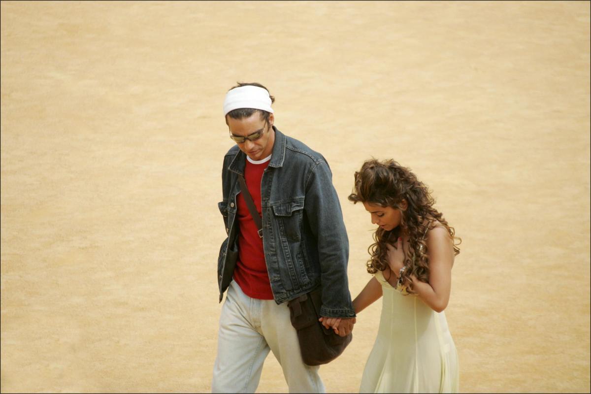 Mónica Cruz y el actor Fabián Mazzei, en 2005