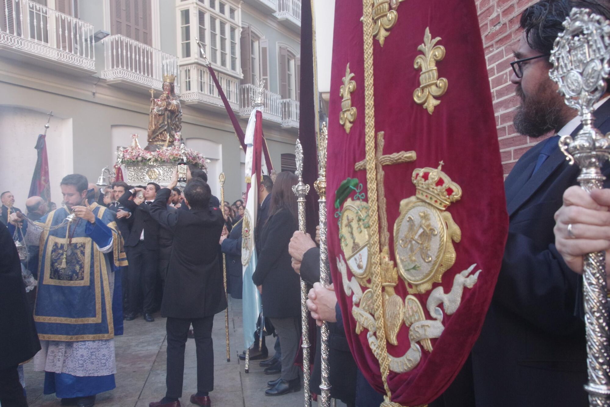 Traslado de la Virgen de la Victoria desde Santiago a los Santos Mártires