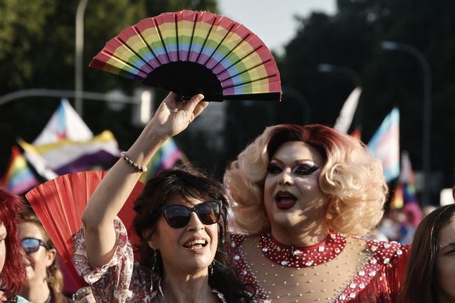 La manifestación del Orgullo LGTBIQ+ de Madrid, en imágenes