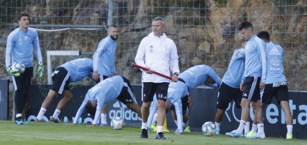 El Celta se ejercita en A Madroa para continuar la pretemporada