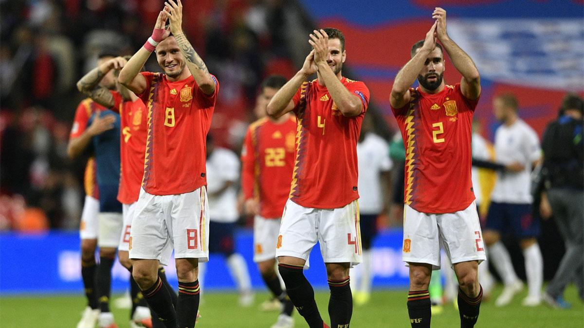 España ganó en el debut de Luis Enrique en Wembley en 2018